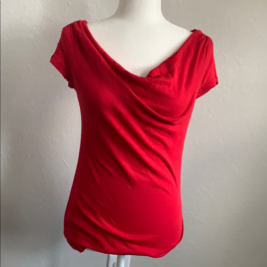 Express Sexy Basic Red Top
